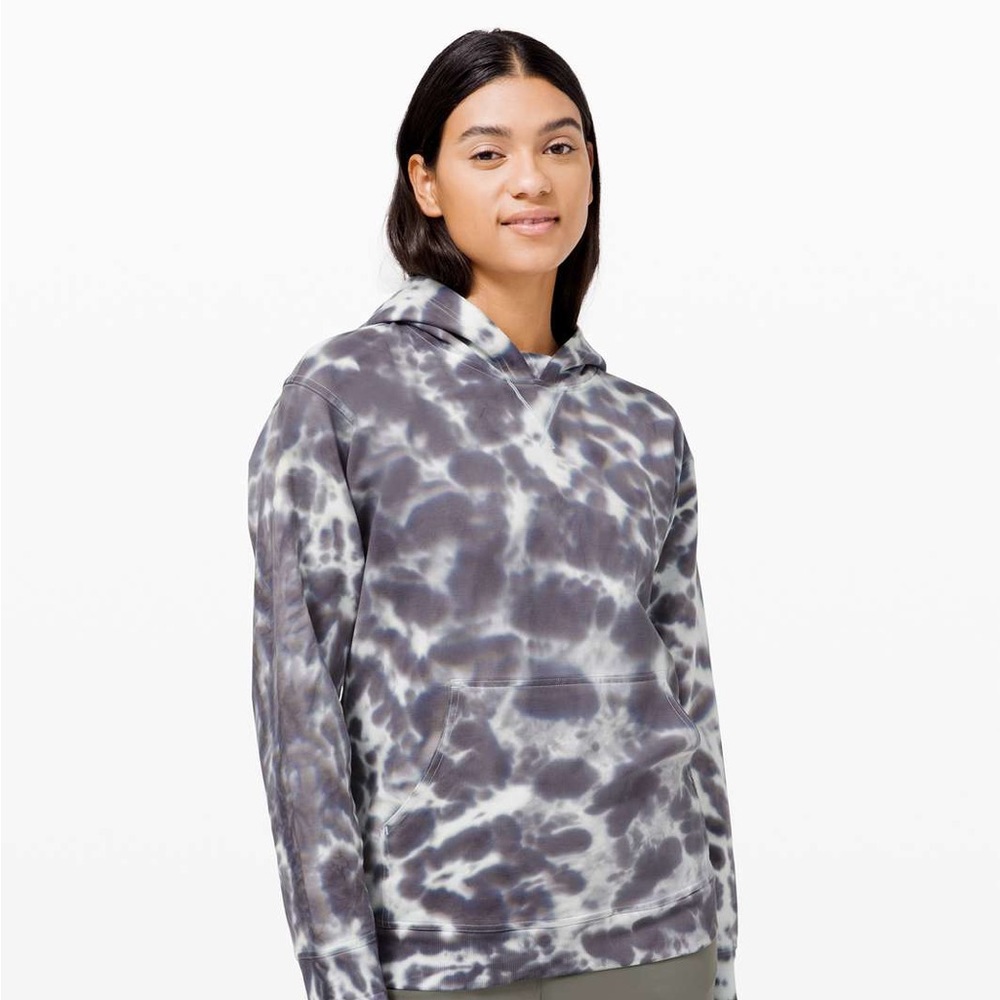 Lululemon All Yours Hoodie Tie Dye Marmoleado Tie Dye Graphite Grey
